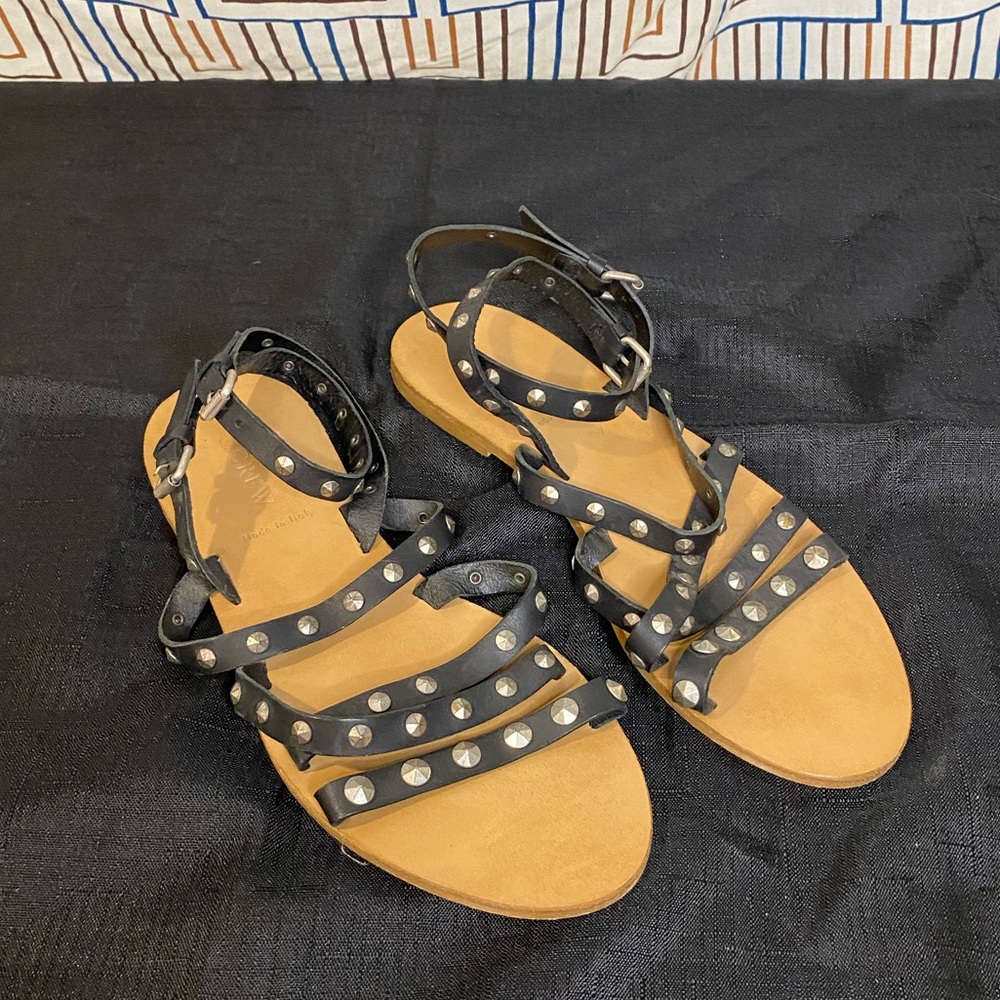 Studded Genuine Leather J.Crew Sandals